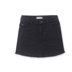 DL1961 kids black denim skirt